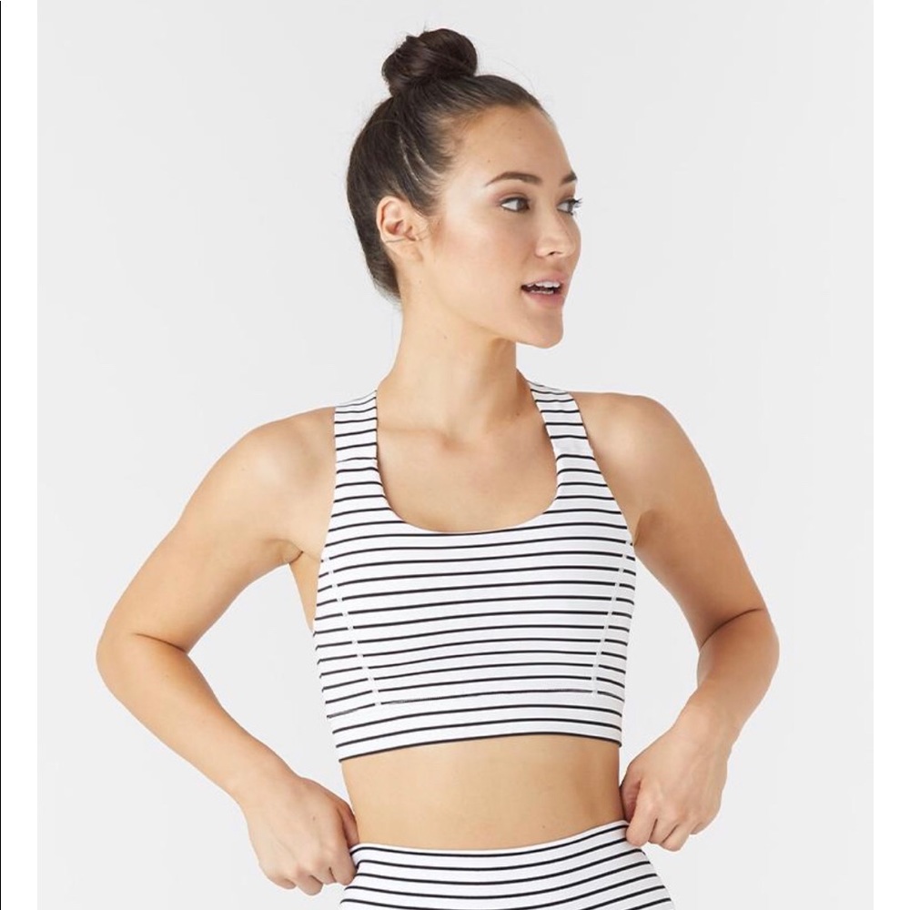 Glyder Full Force Bra black stripe size large